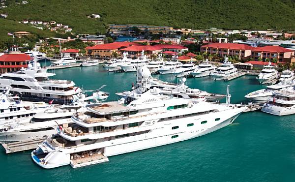 Yacht Haven Grande in the US Virgin Islands is an early example of the superyacht-specific marina concept. Photo: IGY
