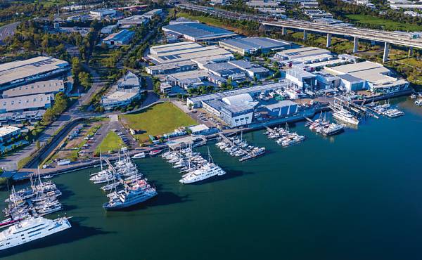 World-famous Rivergate Marina & Shipyard on the Brisbane River in Queensland, Australia  went up for sale.